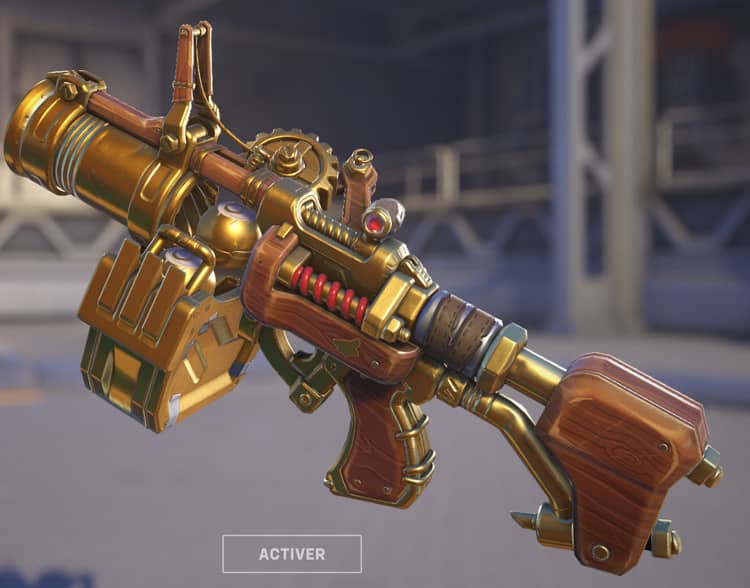 Arme dorée dans le jeu Overwatch 2